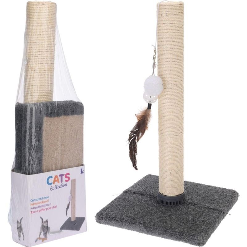 lupin-wear-ca-cat-scratching-post-with-toy-53cm-1844186 CAT SCRATCHING POST WITH TOY 53CM - Image 1