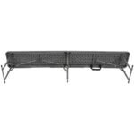 CATERING BANQUET FOLDING BENCH 183x28x43CM WOODLAND BOARD DARK GREY - Image 5