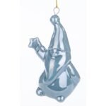 CERAMIC SANTA CLAUS CHRISTMAS BALL 7.8 CM 1 pc - Image 3