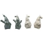 CERAMIC SANTA CLAUS CHRISTMAS BALL 7.8 CM 1 pc - Image 5