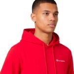 Champion Hooded Sweatshirt Red 221791 RS067 - Image 4