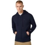 Champion Mens Full Zip Hoodie Sweatshirt Navy Blue 220786 BS501