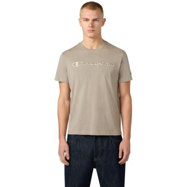 Champion SS Tee Beige Mens T-Shirt 220273 ES035