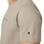 Champion SS Tee Beige Mens T-Shirt 220273 ES035 - Image 4