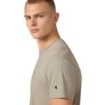 Champion SS Tee Beige Mens T-Shirt 220278 ES035 - Image 4