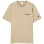 Champion SS Tee Beige Mens T-Shirt 221798 MS041 - Image 2