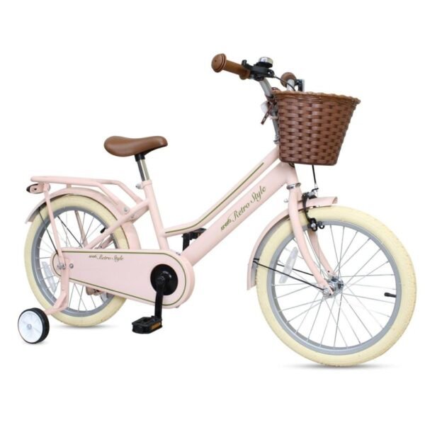 CHILDRENS BIKE 18 RETRO STYLE PINK ENERO