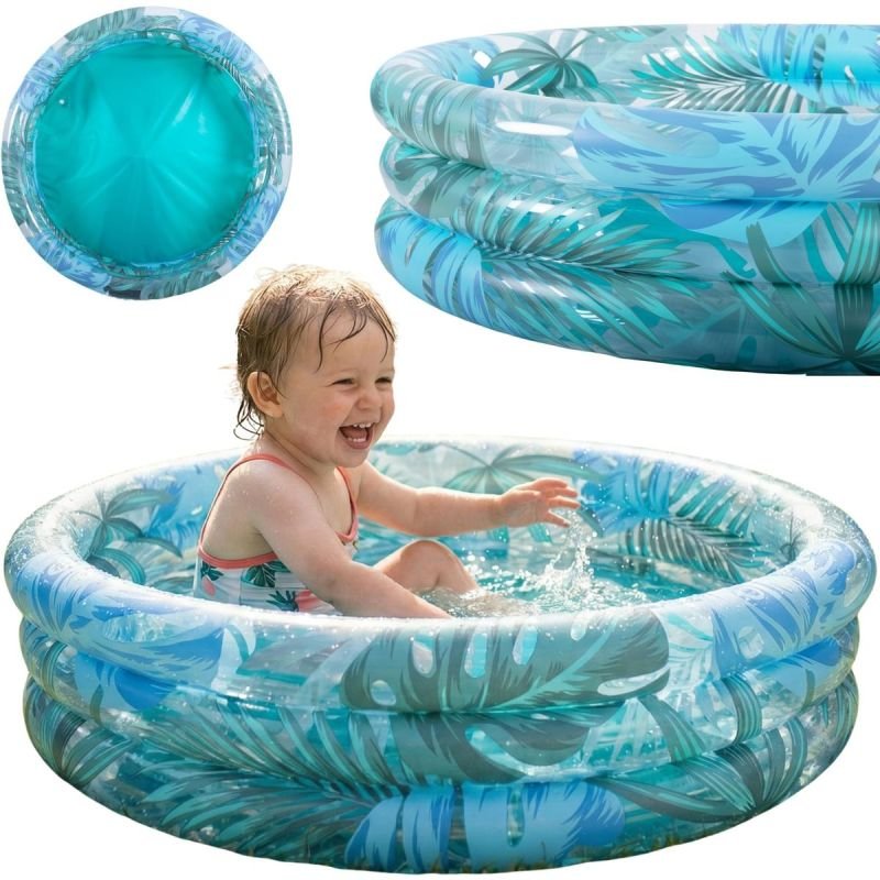 lupin-wear-ca-children-s-pool-3-ring-leaves-158x40cm-51623-2535915 CHILDRENS POOL 3-RING LEAVES 158x40CM 51623 - Image 1