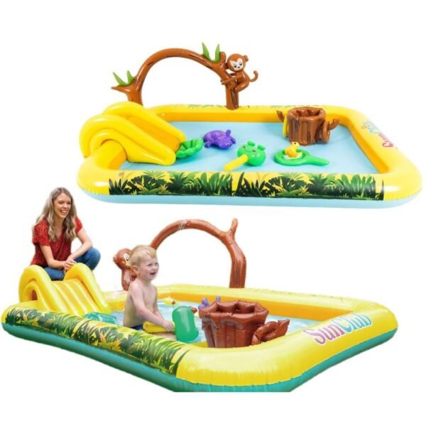 CHILDRENS POOL PLAYGROUND ANIMALS 214x167CM 51223
