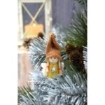 CHRISTMAS ANGEL PENDANT GOLD 7CM - Image 5