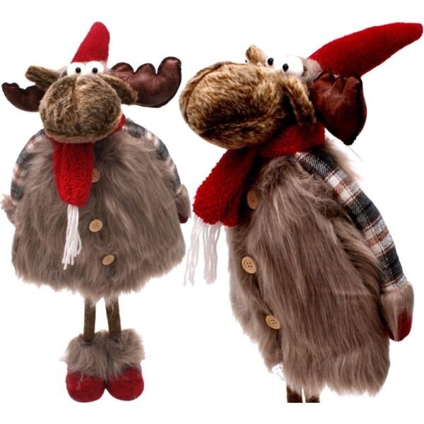 CHRISTMAS DECORATIVE PLUSH REINDEER 62-67CM