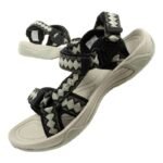 CMP Hamal womens sandals with Velcro fastening and trekking sole, green