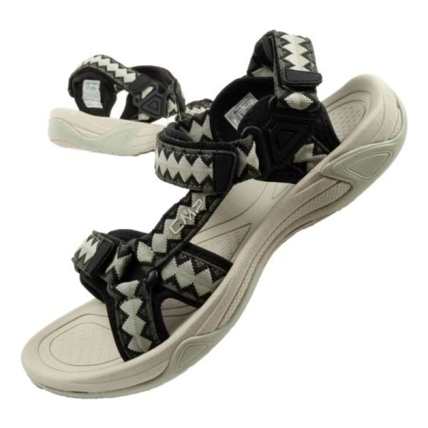 CMP Hamal womens sandals with Velcro fastening and trekking sole, green