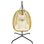 COCOON HANGING CHAIR 105x195CM BROWN - Image 3