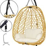 COCOON HANGING CHAIR 105x195CM BROWN - Image 6