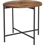 COFFEE TABLE WOODEN TOP 48x38CM