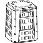 COMPOGREEN 220L PROSPERPLAST GARDEN COMPOST BIN - Image 3
