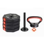 COMPOSITE Dumbbell KETTLEBELL 10KG (4x2.5KG) EB FIT - Image 2