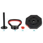 COMPOSITE Dumbbell KETTLEBELL 10KG (4x2.5KG) EB FIT - Image 6