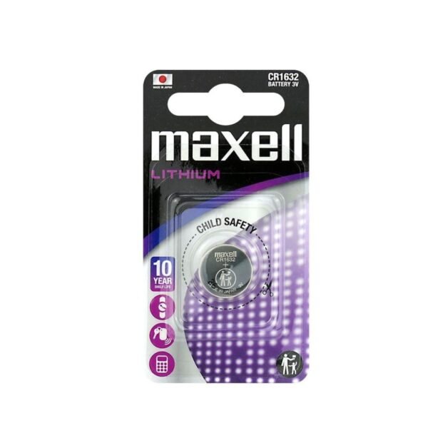 CR1632 MAXELL battery in a pack of 1 pc. price per piece