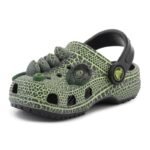 CROCS CLASSIC IAM SCARY DINO CLOG T KIDS BLACK 211372-001 - Image 3