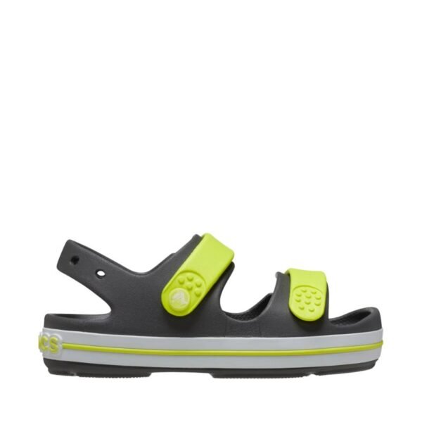 Crocs Crocband Cruiser Graphite Yellow Childrens Sandals 209423 1NJ