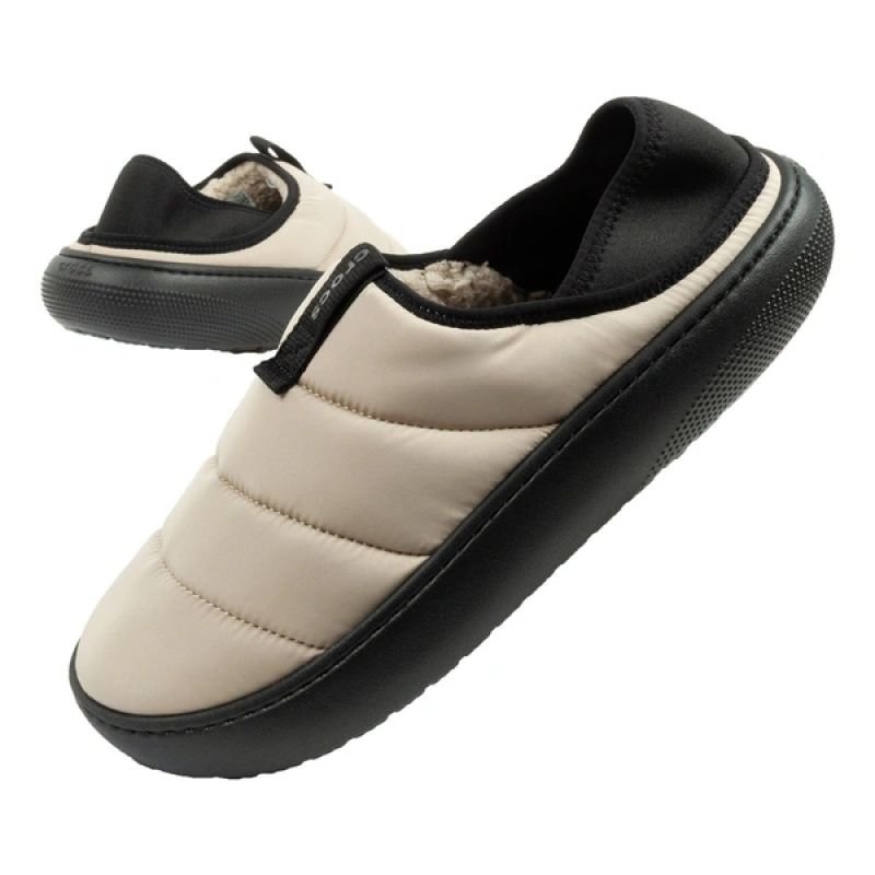 lupin-wear-ca-crocs-men-s-shoes-slippers-classic-puff-moc-slippers-beige-insulated-2855260 Crocs mens shoes slippers Classic Puff Moc slippers beige insulated - Image 1