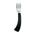 Curved fork for a right-handed person