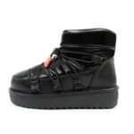 D.Franklin womens snow boots winter fashionable insulated ankle boots black - Image 2