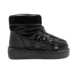 D.Franklin womens snow boots winter fashionable insulated ankle boots black - Image 4