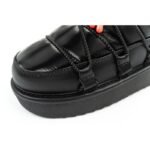 D.Franklin womens snow boots winter fashionable insulated ankle boots black - Image 6