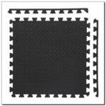 Dark gray puzzle mat 9 pieces 12mm HMS MP12