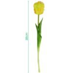 DARK YELLOW TULIP 38 CM LIFE-LIKE SPRING DECORATION - Image 4