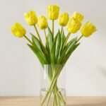 DARK YELLOW TULIP 38 CM LIFE-LIKE SPRING DECORATION - Image 5