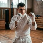 DBX-KM White DBX Bushido Karate Mitts - Image 2