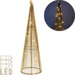 DECORATIVE CHRISTMAS TREE GOLD LED WARM WHITE 40CM