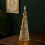 DECORATIVE CHRISTMAS TREE GOLD LED WARM WHITE 40CM - Image 5