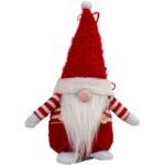 DECORATIVE SANTA CLAUS WITH GIFT BAG 25CM RED - Image 2