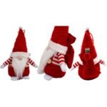 DECORATIVE SANTA CLAUS WITH GIFT BAG 25CM RED - Image 5
