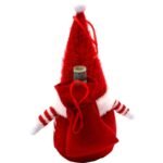 DECORATIVE SANTA CLAUS WITH GIFT BAG 25CM RED - Image 6
