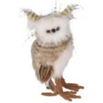 DECORATIVE STANDING OWL 23CM BROWN WITHOUT EARS - Image 2
