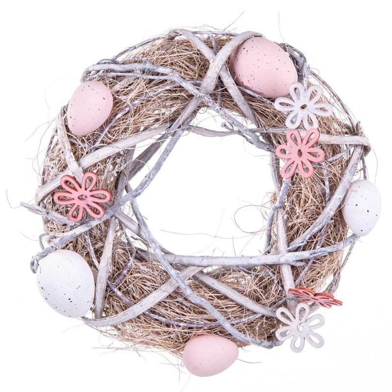 lupin-wear-ca-decorative-wreath-gray-diameter-24cm-1844095 DECORATIVE WREATH GRAY DIAMETER 24CM - Image 1