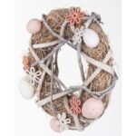 DECORATIVE WREATH GRAY DIAMETER 24CM - Image 4
