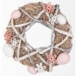 DECORATIVE WREATH GRAY DIAMETER 24CM - Image 5