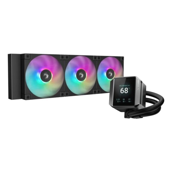 DeepCool MYSTIQUE 360 ARGB Processor All-in-one Liquid Cooler 12 cm Black 1 pc.