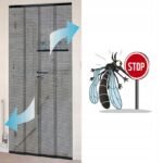 DOOR MOSQUITO NET 100X220 SLAT POLYESTER + VELCRO TAPE - Image 3