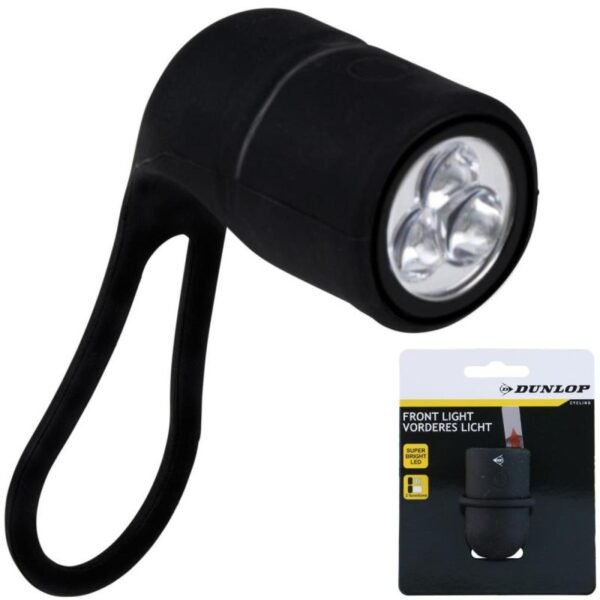 DUNLOP SILICONE FRONT BIKE LAMP