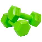 EB FIT Composite Dumbbell Set 2x1kg Green 1027012 - Image 2