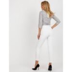 Ecru classic Giulia ankle-length fabric trousers (DHJ-SP-12787.21X) - Image 4