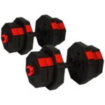 ENERO FIT ADJUSTABLE TRAINING DUMBBELLS 2x10KG WITH BARBELL FUNCTION - Image 3